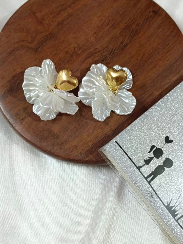 18K Gold Plated Stainless Steel Earrings - Design 9 - Image 2