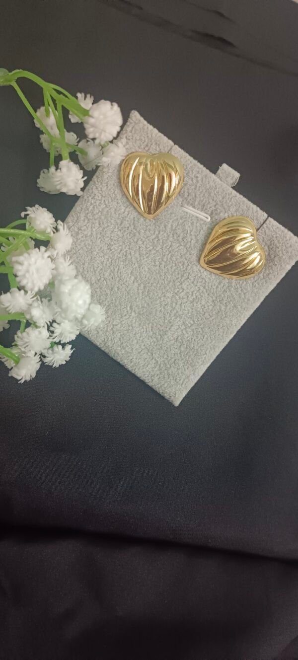 Royal 'N' Reesh18K Gold Plated Stainless Steel Earrings - Design 10 - Image 9