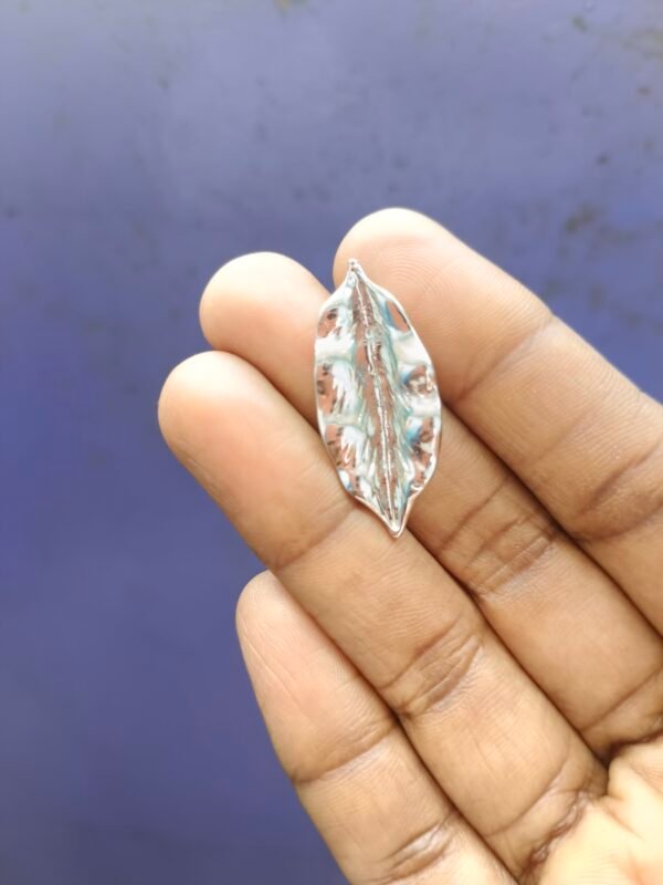 Silver Leaf Studs - Image 4