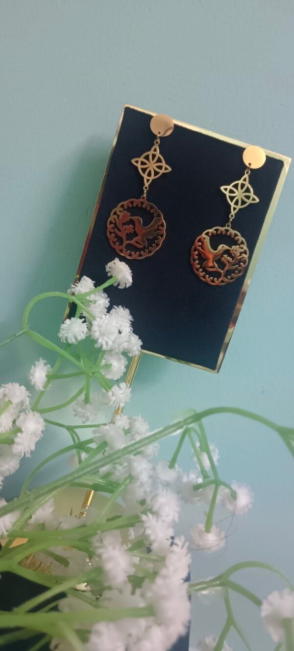 Royal 'N' Reesh 18K Gold Plated Stainless Steel Earrings Anti-Tarnish Waterproof Sweat proof Hypoallergenic - Image 3