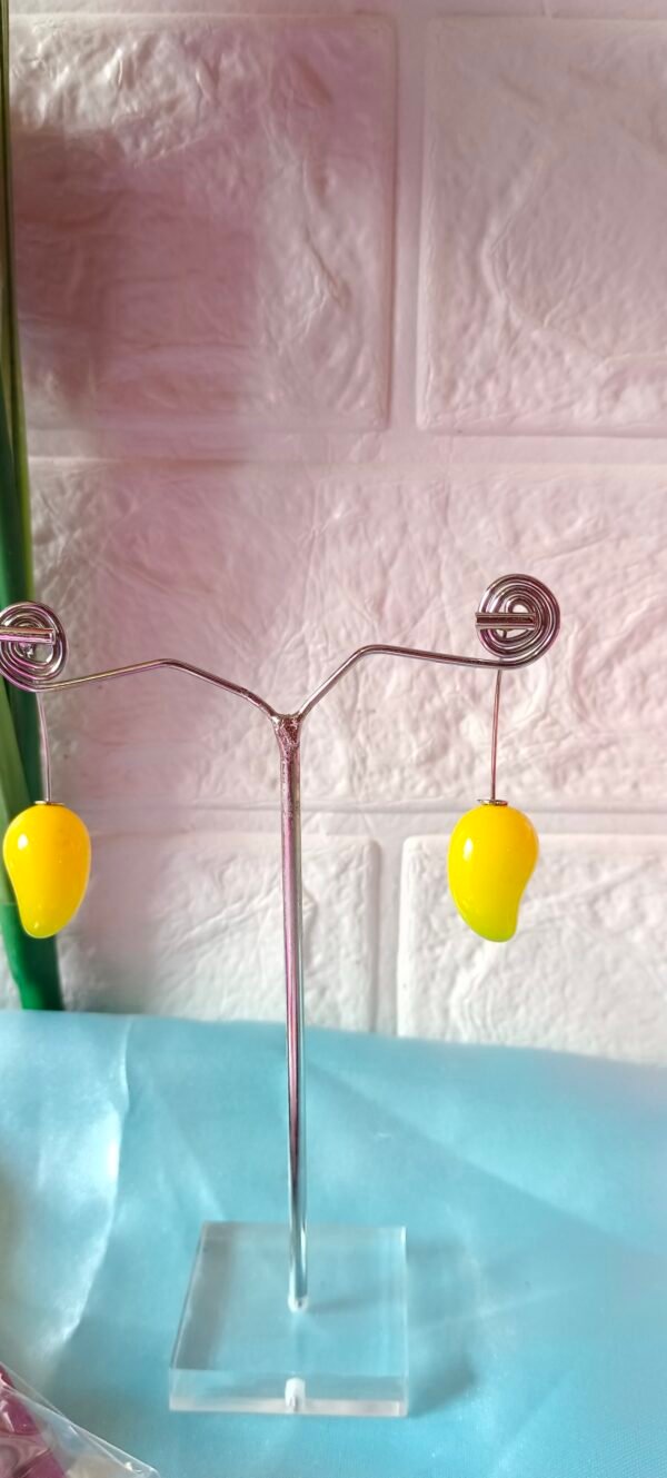 Korean Mango Drops Earrings - Image 2