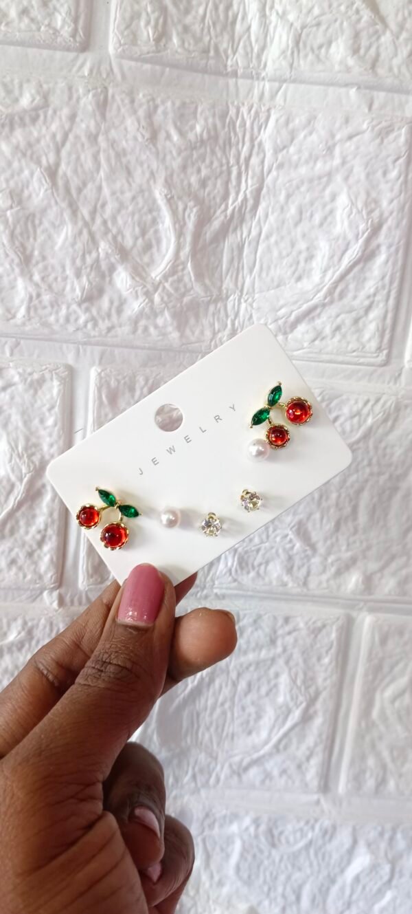 Royal 'N' Reesh Korean Earring Card 3 in One Set