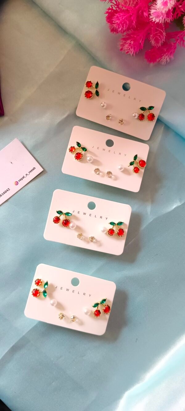 Royal 'N' Reesh Korean Earring Card 3 in One Set - Image 5