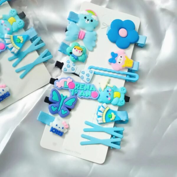 Kids Korean Hair Clips Card