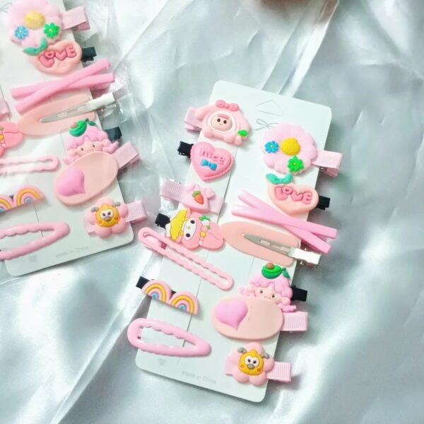 Kids Korean Hair Clips Card