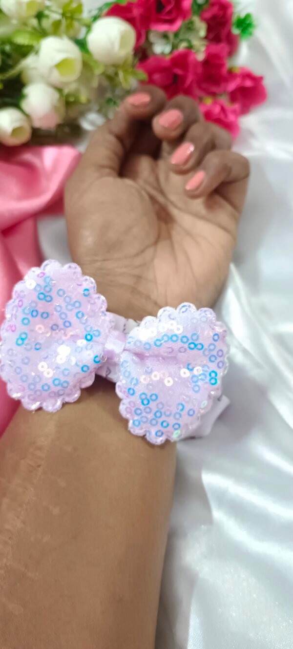 Bow Scrunchies for women and kids - Image 3