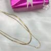 Royal 'N' Reesh 18K Gold Plated Stainless Steel Gold Multi-layer Luxury Snake Chain Necklace Set Double Layer Herringbone Choker Necklace For Women and Girls | Valentine's Gift For Girls and Women - Image 5