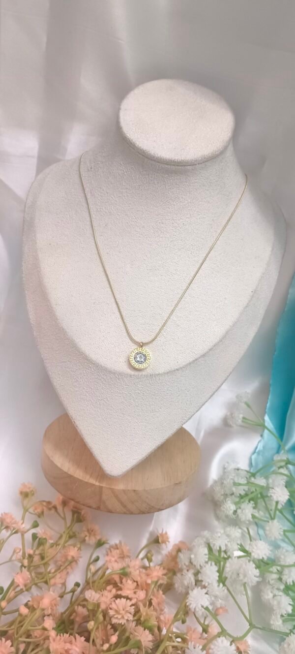 Royal 'N' Reesh 18K Gold Plated Stainless Steel Rhinestone Necklace - Anti Tarnish - Image 5
