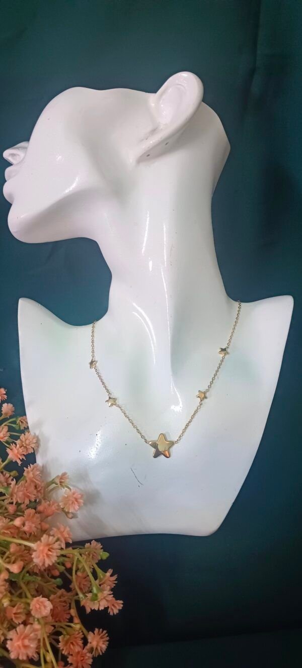 Royal 'N' Reesh 18K Gold Plated Stainless Steel Star Necklace - Anti Tarnish - Image 4
