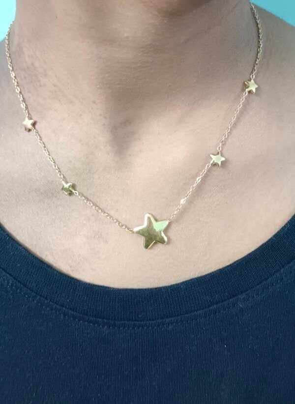 Royal 'N' Reesh 18K Gold Plated Stainless Steel Star Necklace - Anti Tarnish - Image 5