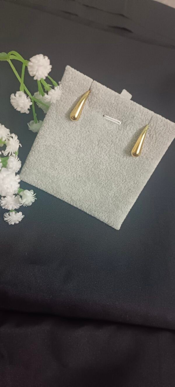 Royal 'N' Reesh 18K Gold Plated Minimalist Teardrop Earrings for Women and Girls | Trendy Versatile Jewellery | Light Exquisite Luxury Jewellery | Stylish Earrings for Women | Yellow Gold Plated Trendy Earrings | Gift Ideas for Women & Girls | Celebrity Fashion Fancy Earrings - Image 6