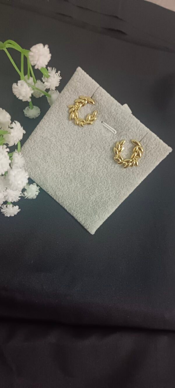 Royal 'N' Reesh 18K Gold Plated Stunning Anti tarnish Stainless Steel Earrings For Women & Girls - Image 7