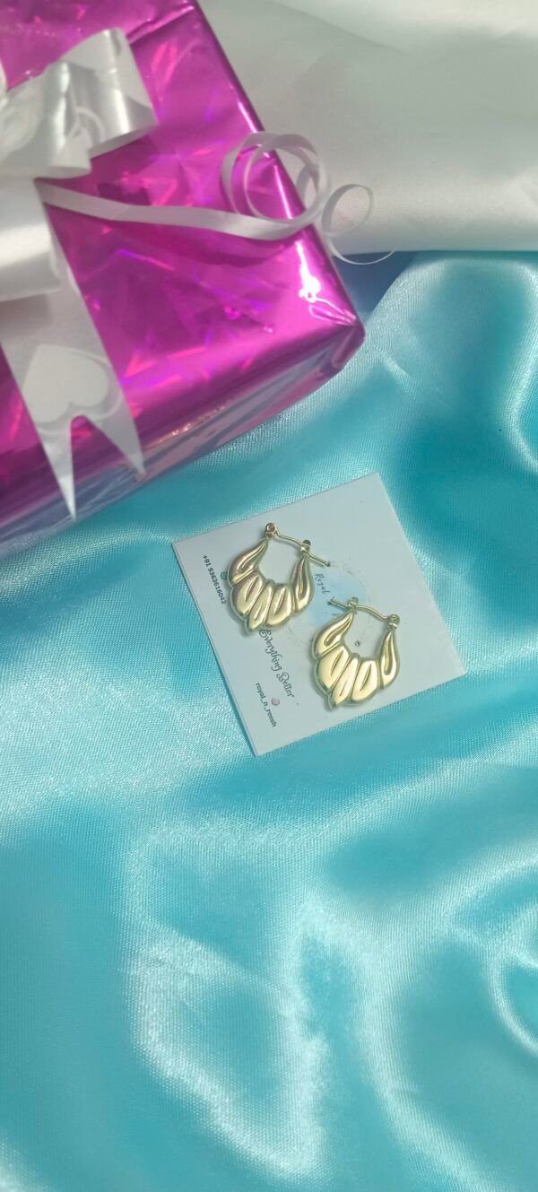 18K Gold Plated Anti-Tarnish Hoops - Image 5