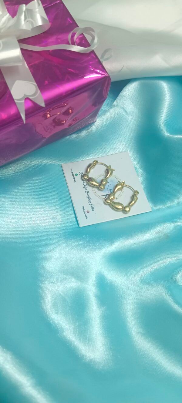 18K Gold Plated Hoops - Image 6