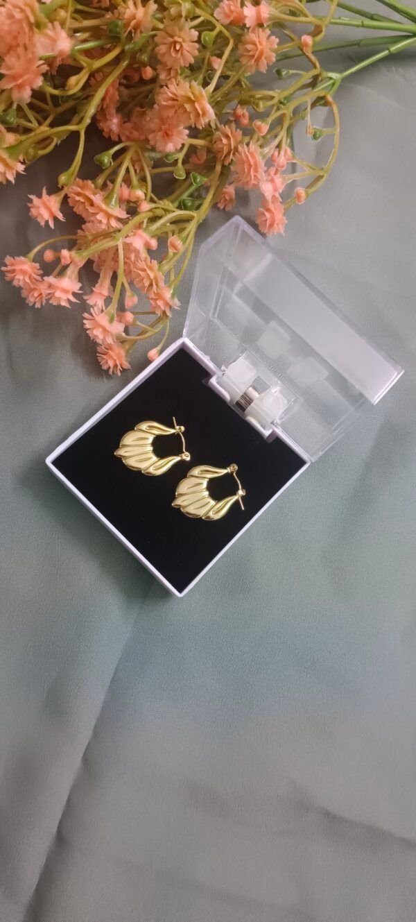 18K Gold Plated Anti-Tarnish Hoops - Image 2
