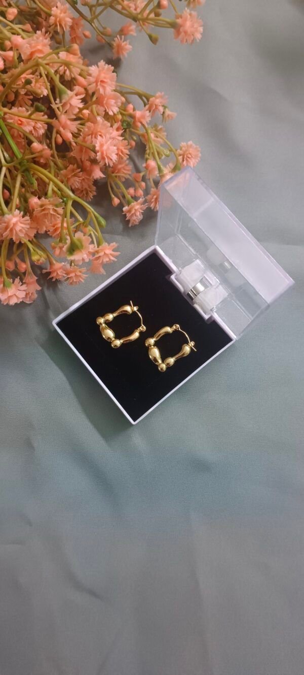 18K Gold Plated Hoops - Image 3