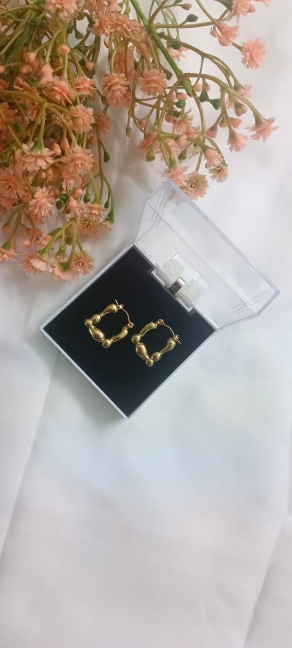 18K Gold Plated Hoops - Image 2