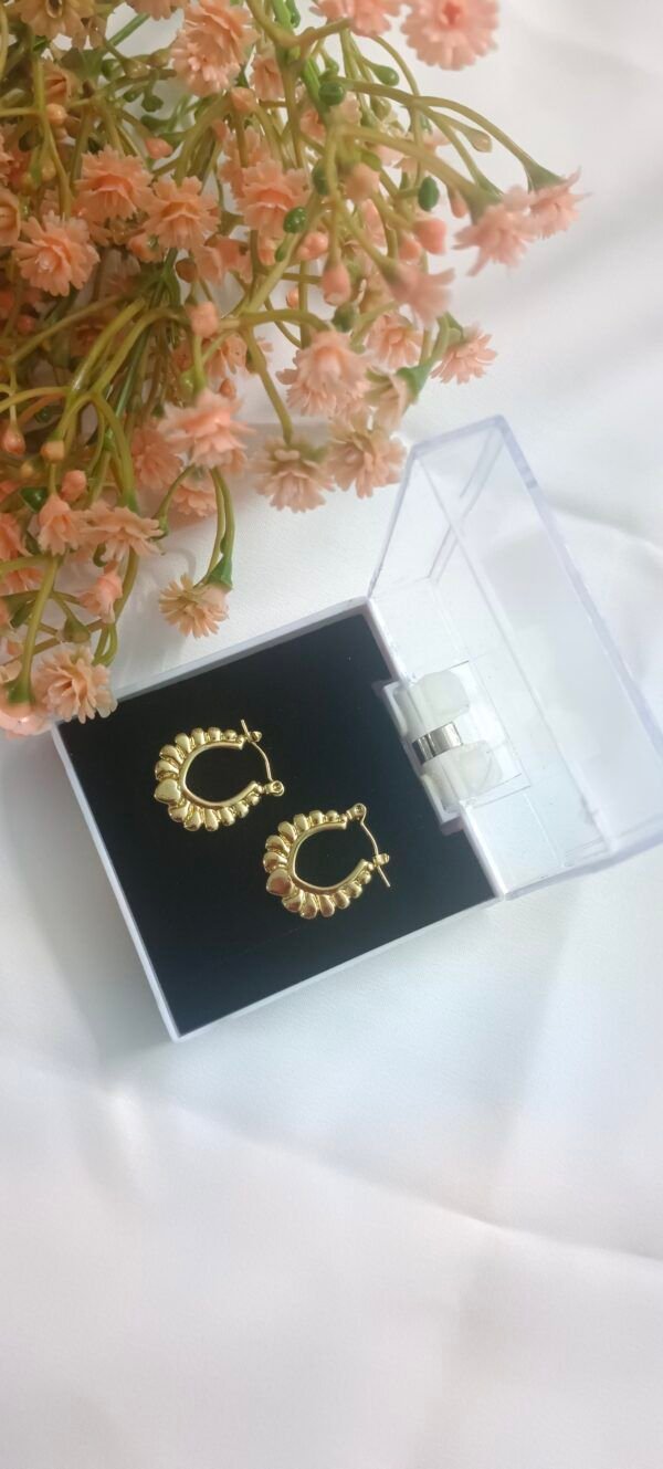 18K Gold Plated Anti-Tarnish Hoops - Image 2