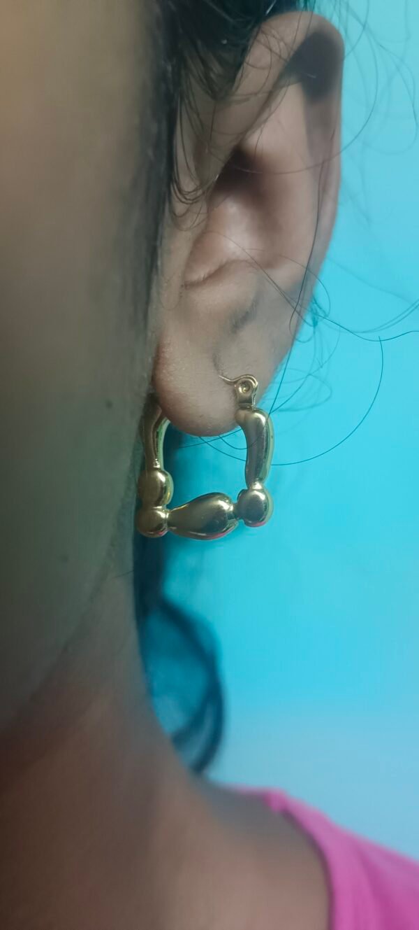 18K Gold Plated Hoops - Image 4