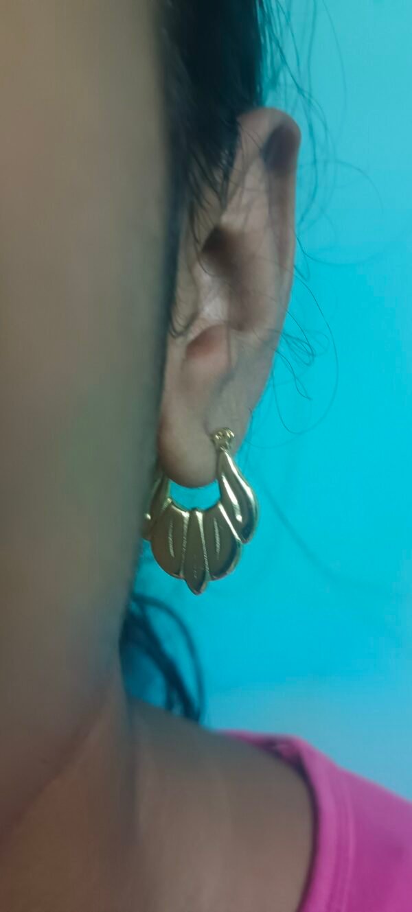 18K Gold Plated Anti-Tarnish Hoops - Image 4
