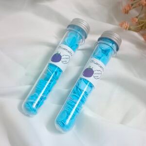 Royal 'N' Reesh Paper Soap | Disposable Mini Soap Paper Scented | Flower Design Tube Shape Bottle Paper Soap For Travel | Portable Flower Tube Petals | Paper Soap For Travelling - Blue
