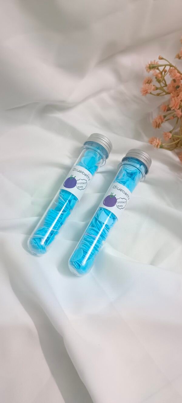 Royal 'N' Reesh Paper Soap | Disposable Mini Soap Paper Scented | Flower Design Tube Shape Bottle Paper Soap For Travel | Portable Flower Tube Petals | Paper Soap For Travelling - Blue
