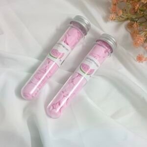 Tube Shape Bottle Paper Soap For Travel - Pink