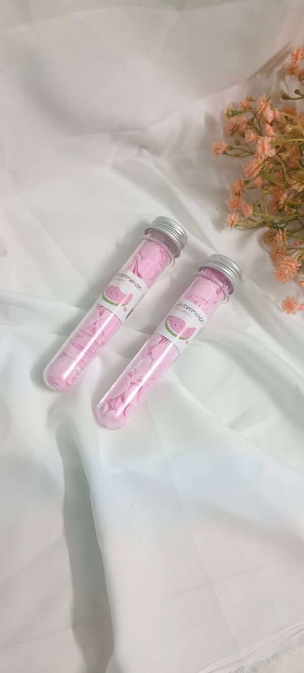 Tube Shape Bottle Paper Soap For Travel - Pink