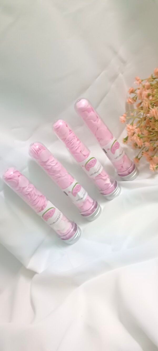 Tube Shape Bottle Paper Soap For Travel - Pink - Image 2