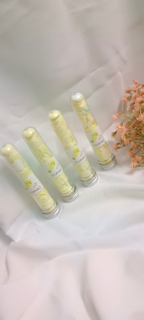 Tube Shape Bottle Paper Soap For Travel - Yellow - Image 2