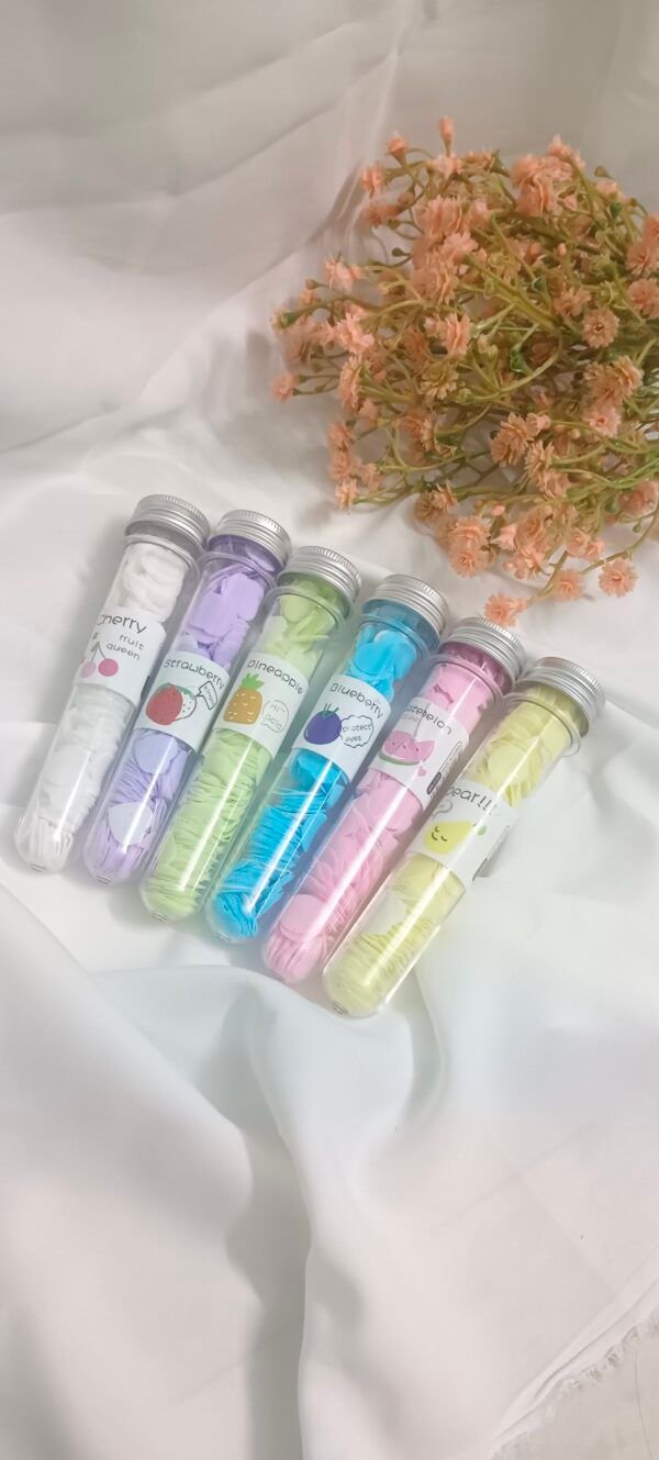 Tube Shape Bottle Paper Soap For Travel - Pink - Image 3