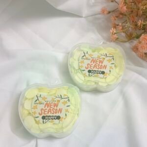 Apple Shape Paper Soap Hand wash Travel  - Yellow