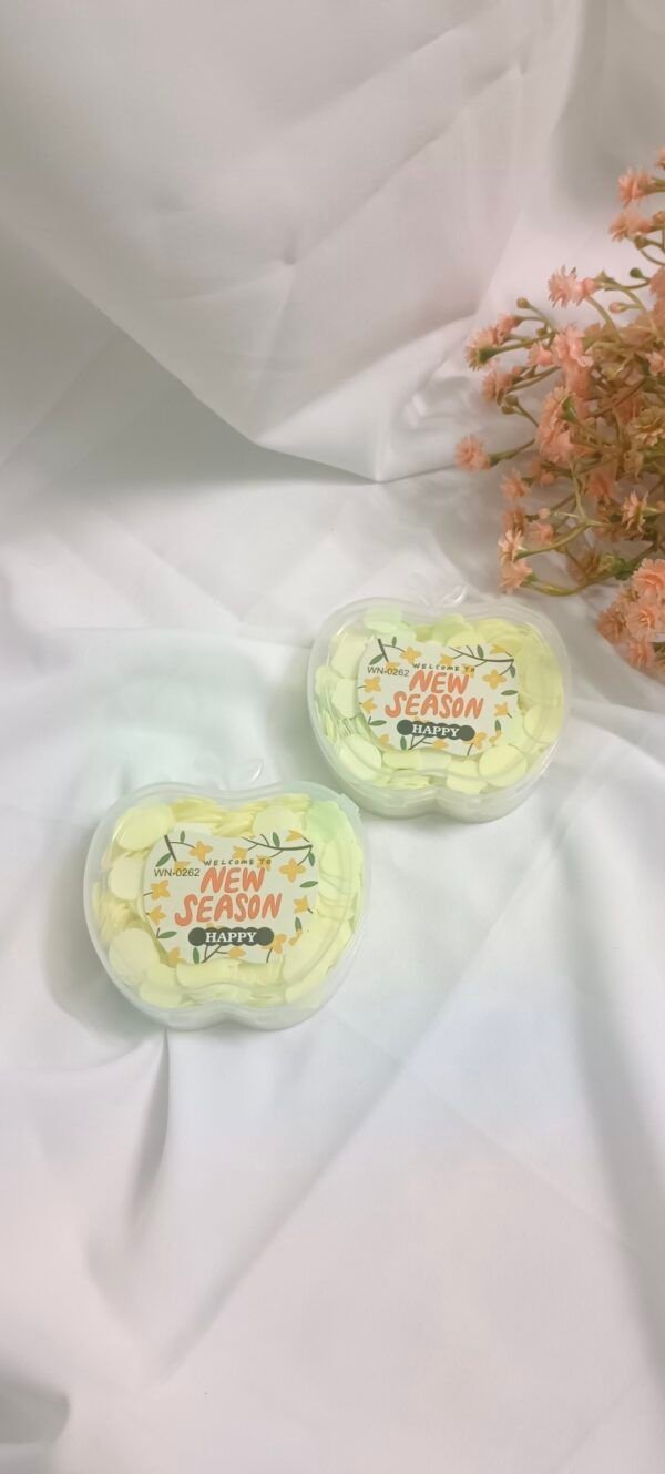 Apple Shape Paper Soap Hand wash Travel  - Yellow