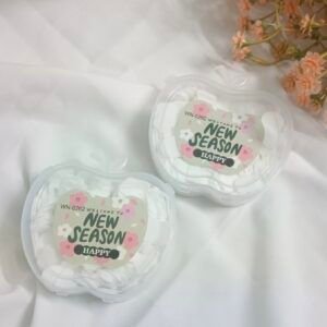 Apple Shape Paper Soap Travel Friendly - White