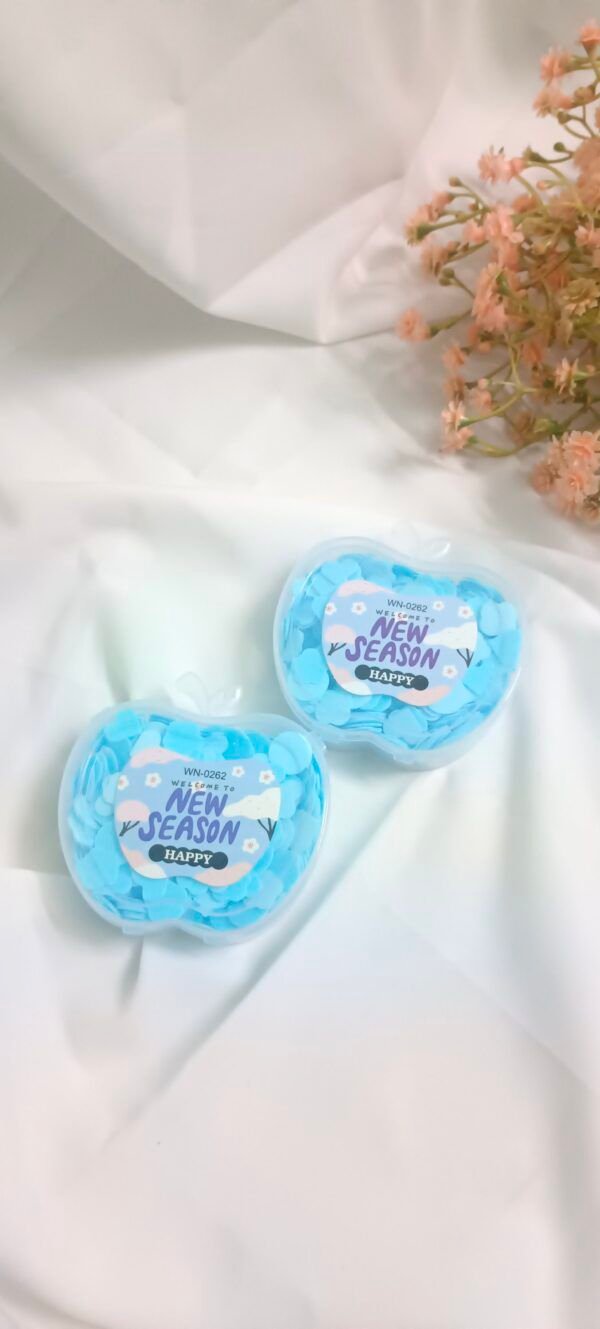 Apple Shape Paper Soap for Travel - Blue
