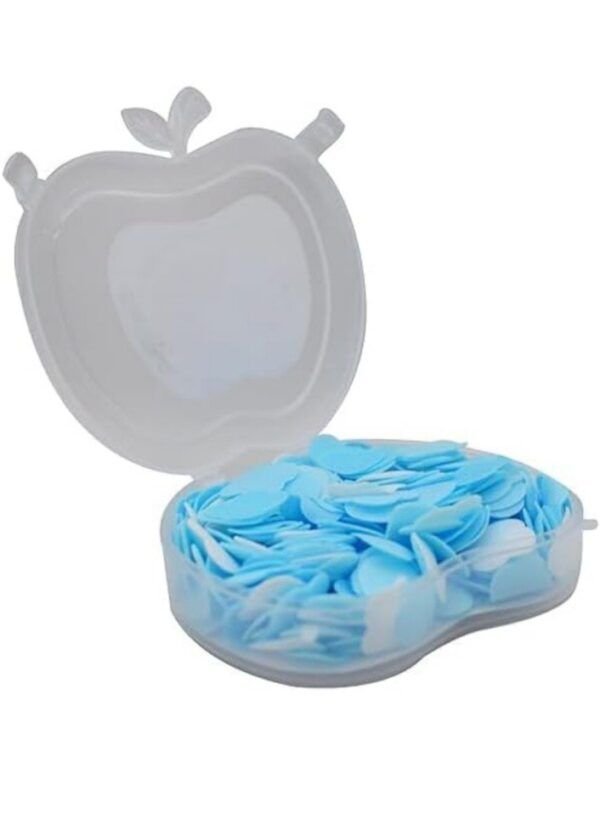 Apple Shape Paper Soap for Travel - Blue - Image 2