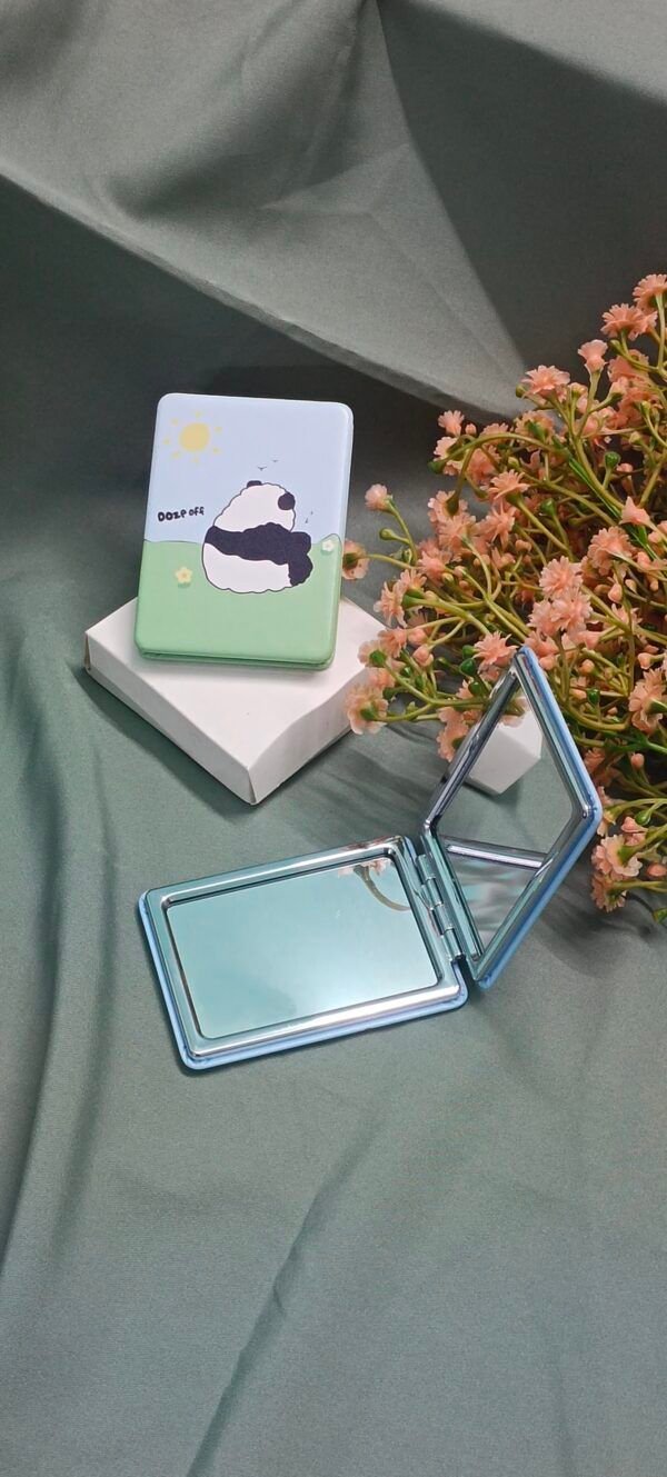 Royal 'N' Reesh Portable Mirror for Women, Men and Girls, Mini Mirror, Travel Makeup Mirrors, Double-Sided Mirror with Distortion Free - Blue & Green