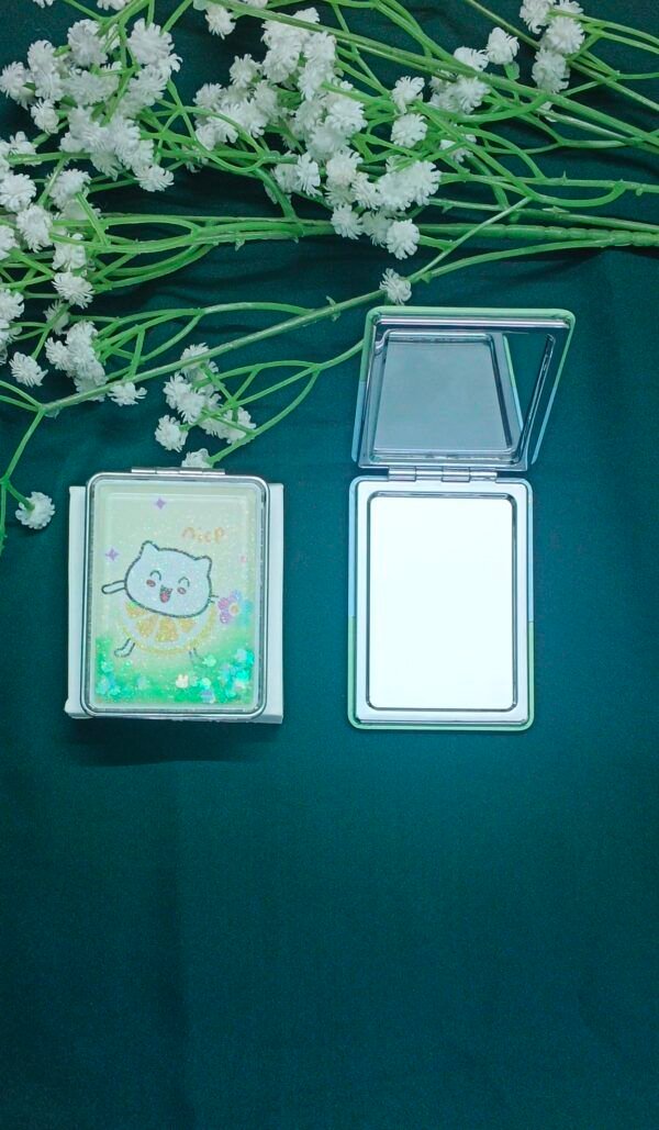 Royal 'N' Reesh Portable Mirror for Women, Men and Girls, Mini Mirror, Travel Makeup Mirrors, Double-Sided Mirror with Distortion Free - Image 2