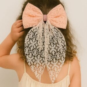 Hair Bow Clips - Net Fabric