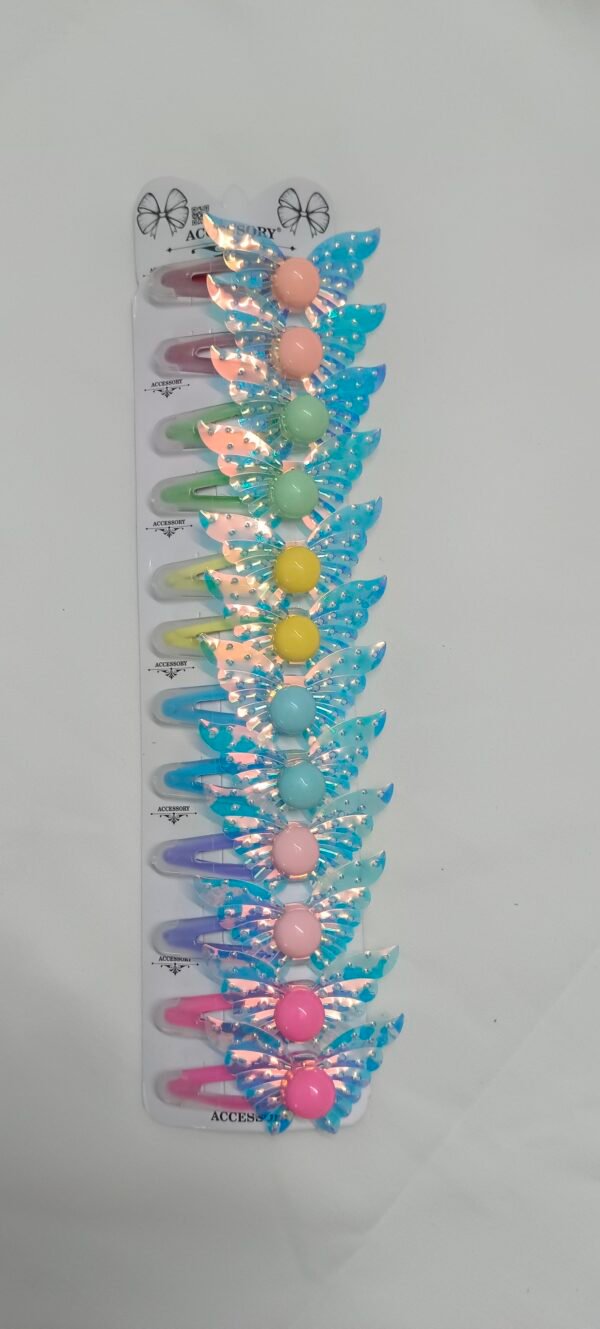 Butterfly Kushi Clip - 1 Pair (2 Piece)