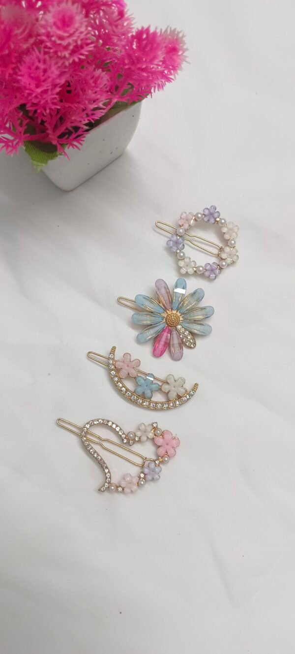 Korean Hair Pins - Set of 4 pcs - Image 2