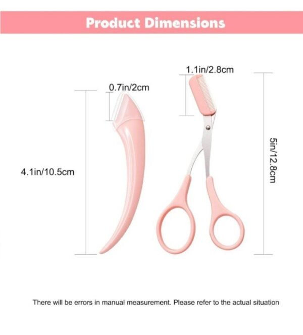 Eyebrow Trimmer With Comb Cutting Scissors Eyebrow Trimming Tool - Image 4