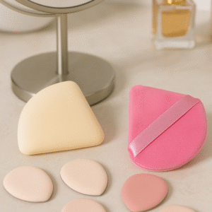 Makeup Sponge Puff - 6 Pcs (Triangle puff - 2 pcs, Finger Puff - 4 Pcs)