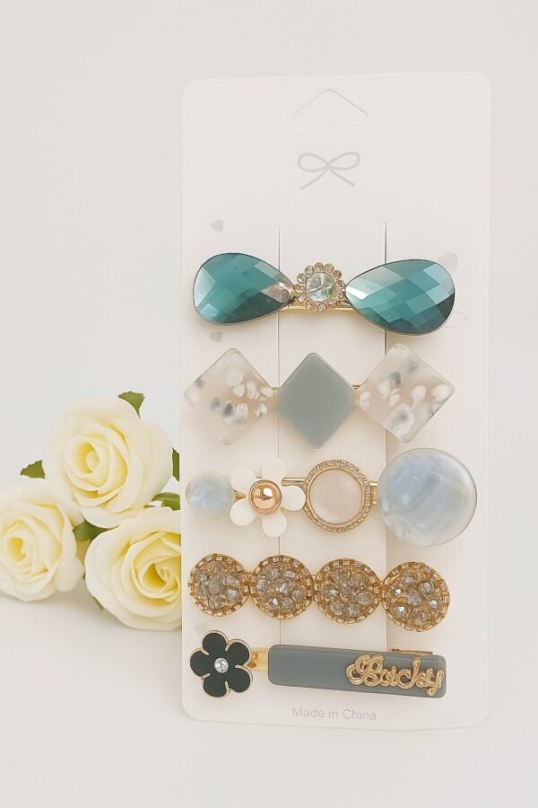 Korean Hair Clips 5 Pcs - Image 3