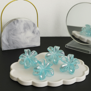 Glossy Flower Hair Clips - 1 pcs