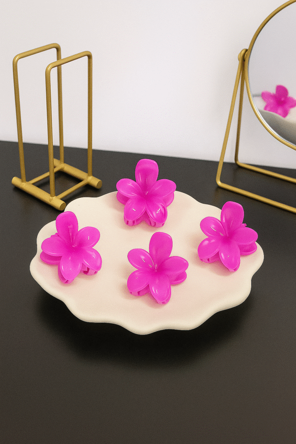 Flower Hair Claw Clips - 1 pcs - Image 2