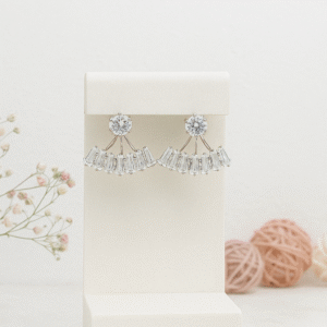 American Diamond Stud - Golden colour