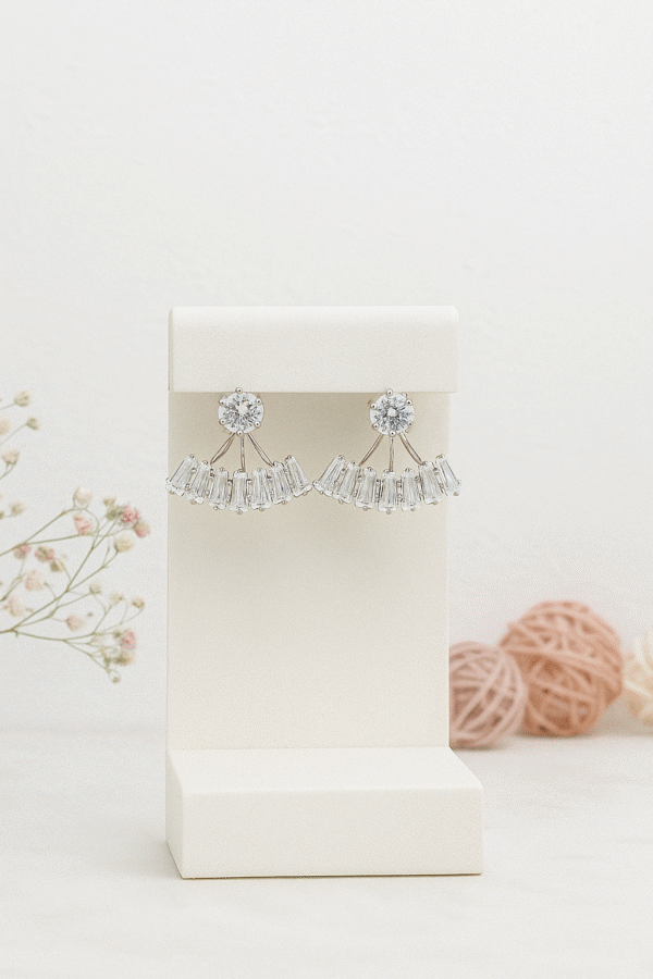 American Diamond Stud - Golden colour