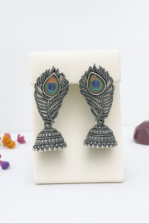 Jhumikki Kammal - Silver Oxidised