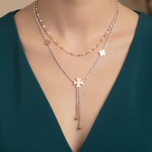 American Diamond Necklace - Anti-Tarnish